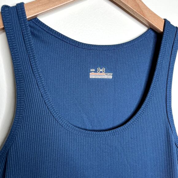 Under Armour Dark Teal Ribbed Tank LAST CALL - Picture 2 of 5